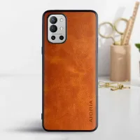 Etui AIORIA Vintage LEATHER do OnePlus 9R pomarańczowy