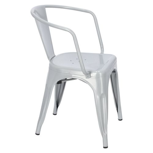 Krzesło Paris Arms szare inspirowane Tolix na Arena.pl