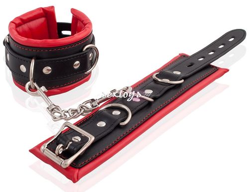 Skórzane Solidne Kajdanki Bdsm Na Łańuchu na Arena.pl