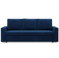 Kanapa 3 osobowa, BLOM, velvet, 220x92x92 cm, granatowy | TYLETEGOTU