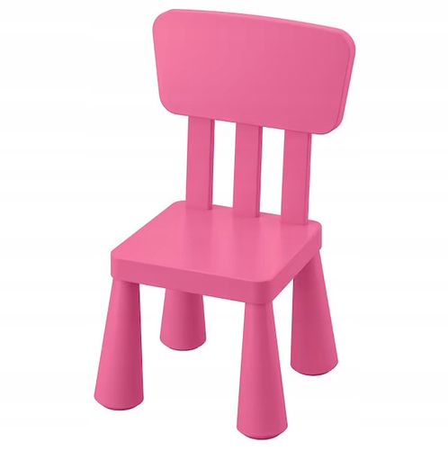 Ikea krzesełko mammut krzesło dla dzieci kolor różowy na Arena.pl