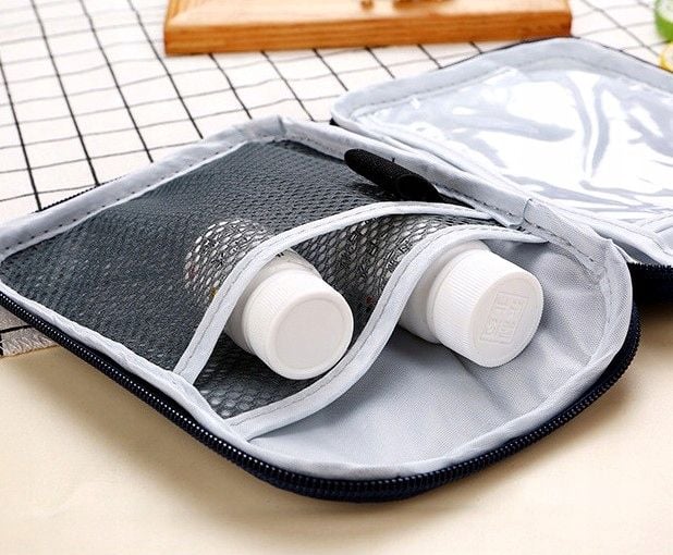 Apteczka Organizer na leki mini saszetka medyczna  E4_A_Niebieski zdjęcie 4