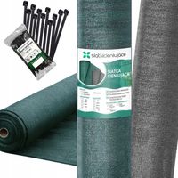 SIATKA CIENIUJĄCA 62% MATA OSŁONOWA MASKUJĄCA NA PŁOT OGRODZENIE 2x10m UV