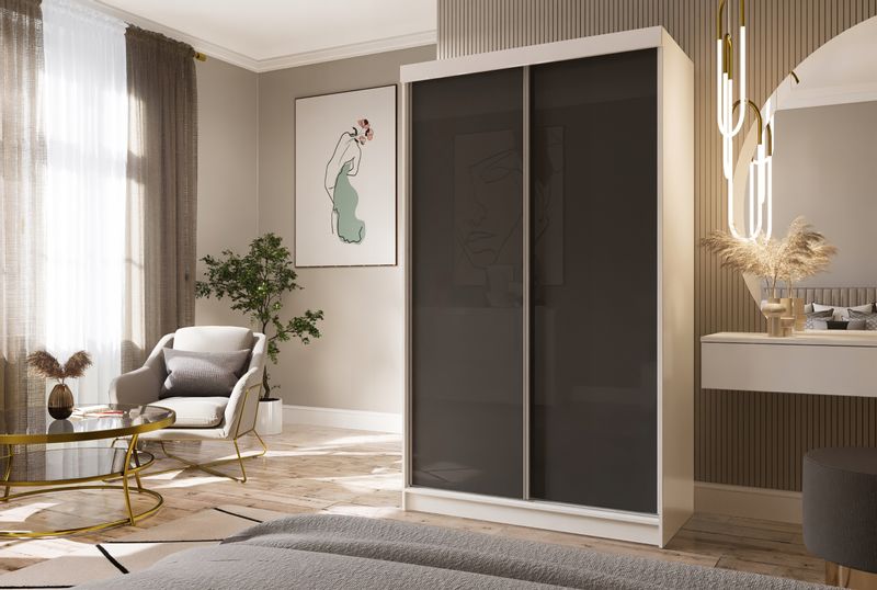 Szafa Przesuwna PARIS 125 Połysk zdjęcie 6