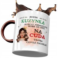 Kubek Bordowy Dla Kuzynki Na Urodziny Na Prezent Z Nadrukiem Ze Zdjęciem