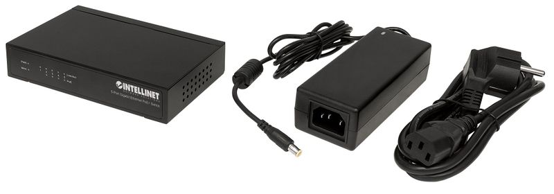 INTELLINET SWITCH GIGA 5X POE+ DESKTOP 561228 zdjęcie 5