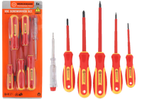 Wkrętaki śrubokręty elektryczne 1000V zestaw 6 szt