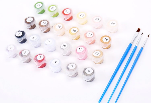 DUŻY OBRAZ MALOWANIE PO NUMERACH 50 KOT KOTEK+RAMA na Arena.pl