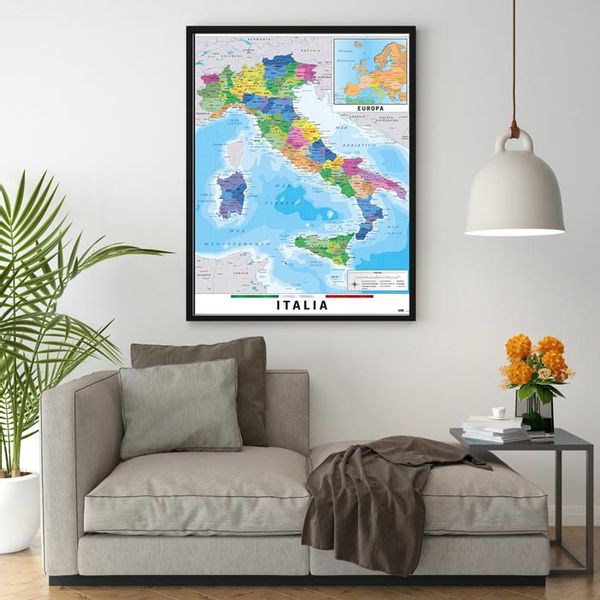 Mapa Włoch - plakat 61x91,5 cm zdjęcie 3