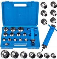 ZESTAW WYCINAKÓW WYCINAKI DO USZCZELEK GUMY FIBRY WALIZKA 5-35 mm 14 el.