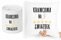 Dla Krawca Krawcowej Zestaw Poduszka + Skarbonka Z Nadrukiem Ze Zdjęciem