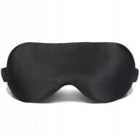 OPASKA DO SPANIA SPOKOJNY SEN NA OCZY JEDWABNA JEDWAB PREMIUM CZARNA