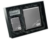 Zestaw Prezentowy Zapalniczka Benzynowa z Papierośnicą '' I Love You''