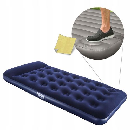 JEDNOOSOBOWY MATERAC WELUROWY Z POMPKĄ 188x99x28 cm Bestway 67224 BESTWAY na Arena.pl