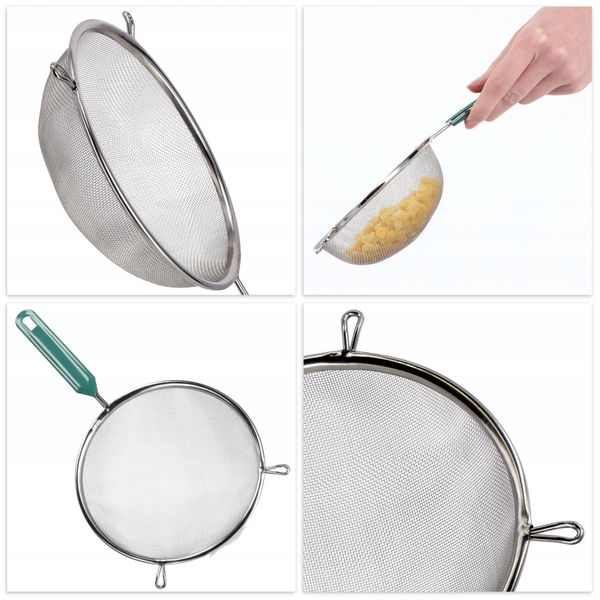 SITKO PRZESIEWACZ MĄKI KUCHENNE NIERDZEWNE 20 cm zdjęcie 4