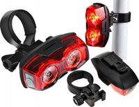 LAMPKA LED ROWEROWA NA TYŁ MOCNE CZERWONE ŚWIATŁO