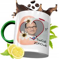 Kubek Zielony Mateusz Morawiecki Na Prezent Z Nadrukiem Ze Zdjęciem