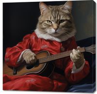 Obraz 90x90cm Melodia Kociej Łapy