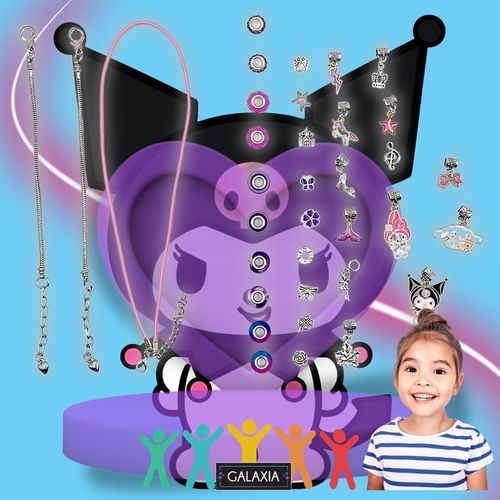 ZESTAW DO ROBIENIA BRANSOLETEK NASZYJNIKÓW Do Biżuterii Dla Dzieci Kuromi na Arena.pl