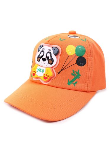Czapka z daszkiem bejsbolówka dziecięca unisex panda pomarańcz 50-54 YOCLUB na Arena.pl