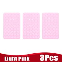 Light Pink 3Pcs Silikonowy uchwyt na telefon z przyssawką dwustronny