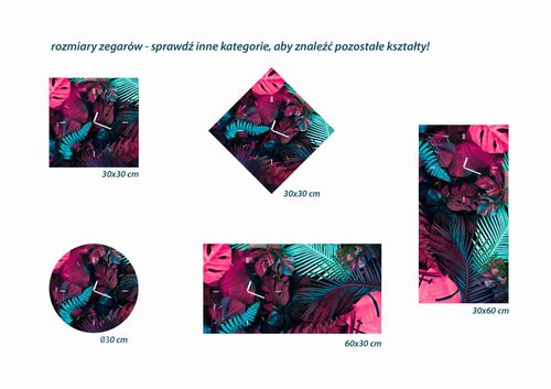 ZEGAR SZKLANY ROMB - Mandala na Arena.pl