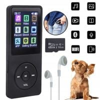 16GB ODTWARZACZ MUZYCZNY Z BLUETOOTH 5.0, HIFI LOSSLESS MP3 Z RADIEM FM