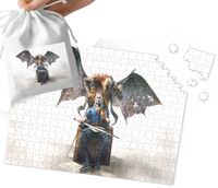 PUZZLE - WIEDZMIN WZORY Z BAJEK I GIER PREZENT DLA DZIECI 24el + WORECZEK