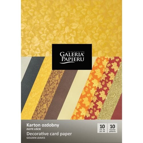 Karton Ozdobny Mix Złote Liście 220-250 G/M2 (10) na Arena.pl