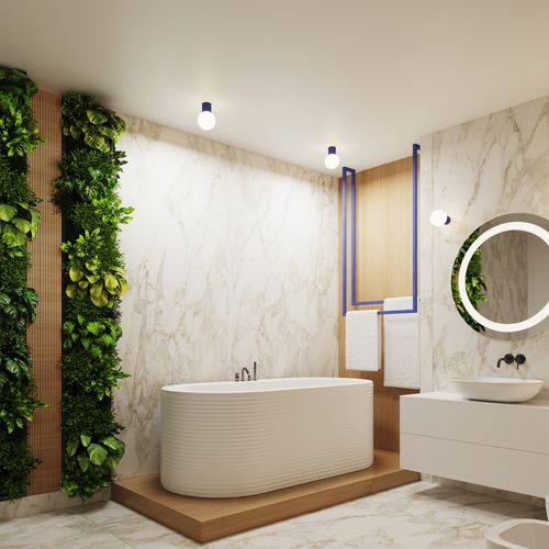 Kinkiet HALO ultramaryna IP44 na Arena.pl