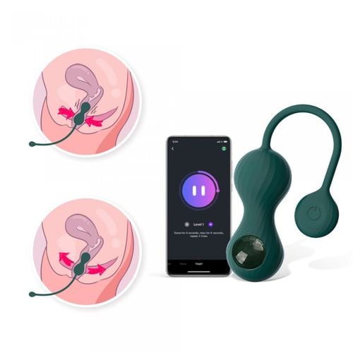 magic motion   crystal duo smart kegel vibrator with weight set na Arena.pl