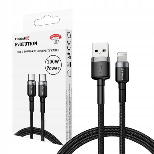 Feegar Kabel Usb Do Iphone Xs Xr X 8 7 6 6S 5 Plus na Arena.pl