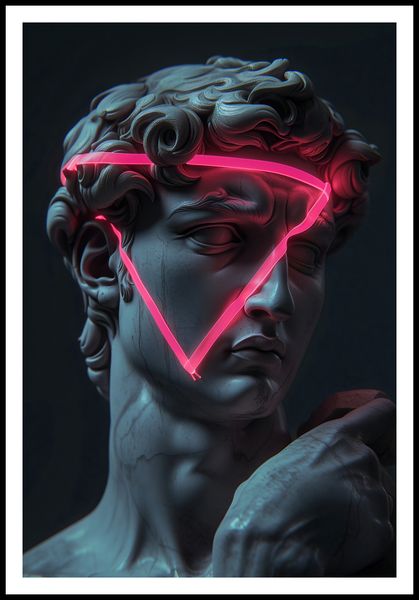 Plakat 68x101cm Neonowy Renesans zdjęcie 3