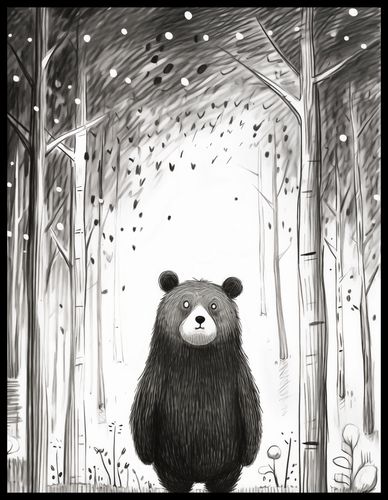 Plakat 50x65cm Ciekawski Miś na Arena.pl