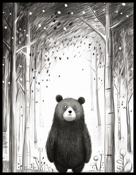 Plakat 50x65cm Ciekawski Miś zdjęcie 2