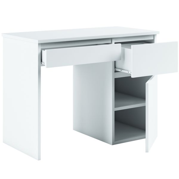 biurko MEGAN A1 BIAŁE duże wolnostojące zdjęcie 5