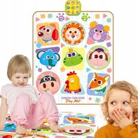 Edukacyjna mata INTERAKTYWNA grająca dla dzieci ze zwierzątkami MUZYCZNA