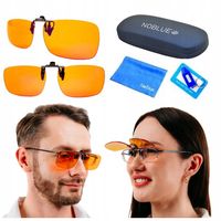 NAKŁADKI NAKŁADKA NA OKULARY BLOKUJĄCA ŚWIATŁO NIEBIESKIE.ZERÓWKI.NA