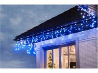 Lampki choinkowe Sople 500 LED NIEBIESKIE +FLASH ISKRA sople 500 lampek