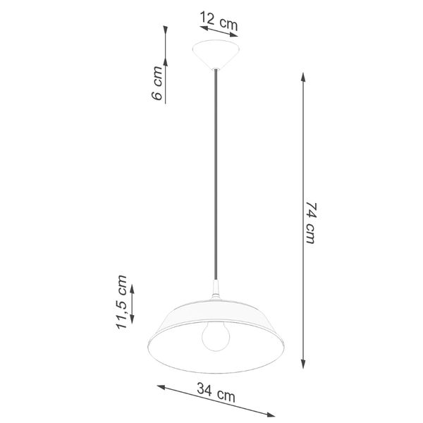 Lampa wisząca FRIKA biała zdjęcie 10
