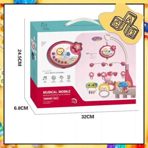 KARUZELKA DO ŁÓŻECZKA POZYTYWKA PROJEKTOR REGULACJA GŁOŚNOŚCI + PILOT na Arena.pl