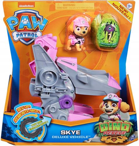 PSI PATROL SKYE FIGURKA DINO RESCUE + POJAZD na Arena.pl