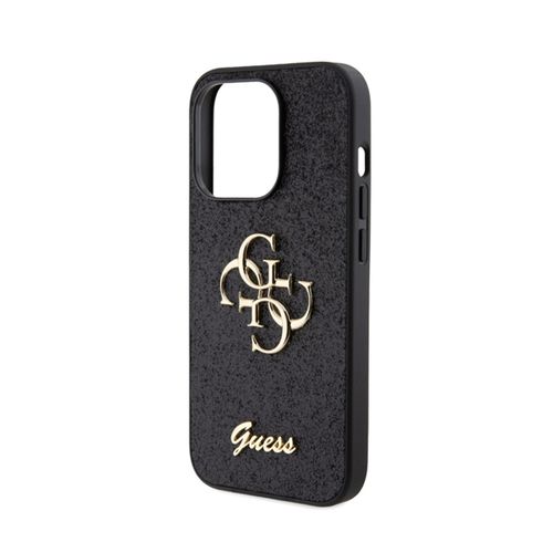 Guess Glitter Script Big 4G - Etui iPhone 15 Pro (czarny) na Arena.pl