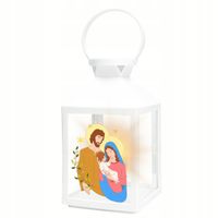 LAMPION ADWENTOWY LATARENKA ŚWIĄTECZNA NA RORATY DEKORACJA LED