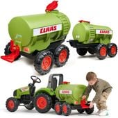 FALK Przyczepa Beczkowóz Cysterna Claas dla Dzieci 3-7 Lat do Traktora