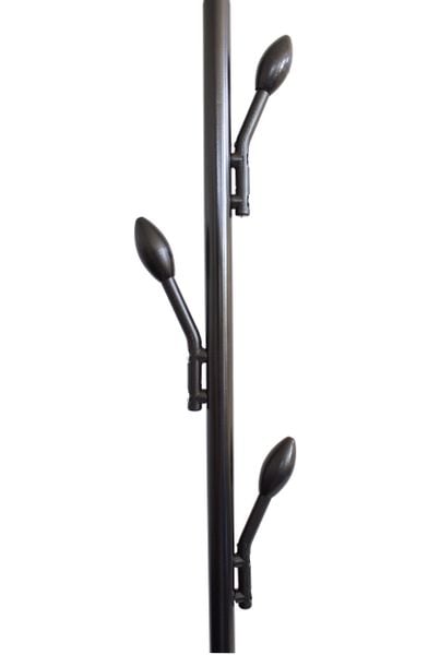 Wieszak stojący z 2 półkami stojak z kółkami na odzież zdjęcie 4