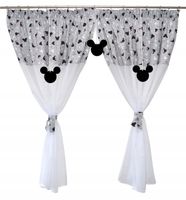 FIRANKA dziecięca Myszka Minnie zawieszki 400x160 różowe na szarym tle