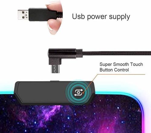 Podkładka pod mysz LED RGB 80 x 30mm na Arena.pl