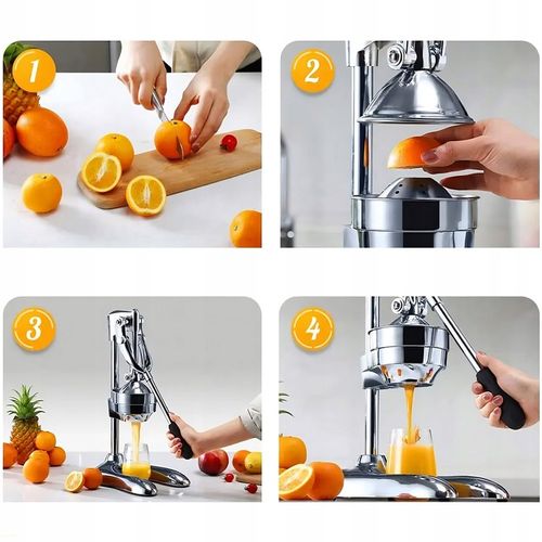WYCISKARKA DO CYTRUSÓW POMARAŃCZY CYTRYN OWOCÓW SOKÓW RĘCZNA SOLIDNA CIĘŻKA na Arena.pl