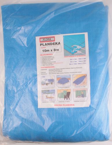 Plandeka Niebieska 8x10m 70g/m2 na Arena.pl